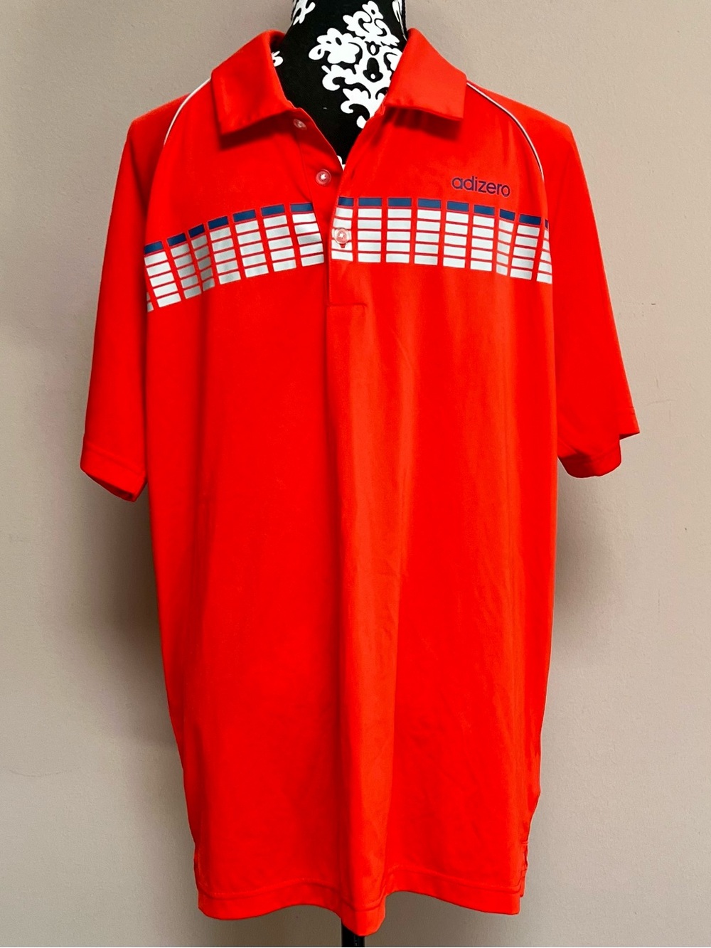 Adidas Golf Adizero Digital Stripe Golf Polo Shirt